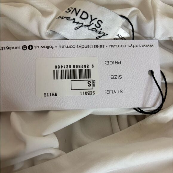 NWT Revolve- Dany Bodysuit in White SNDYS Size 4 - Picture 6 of 7